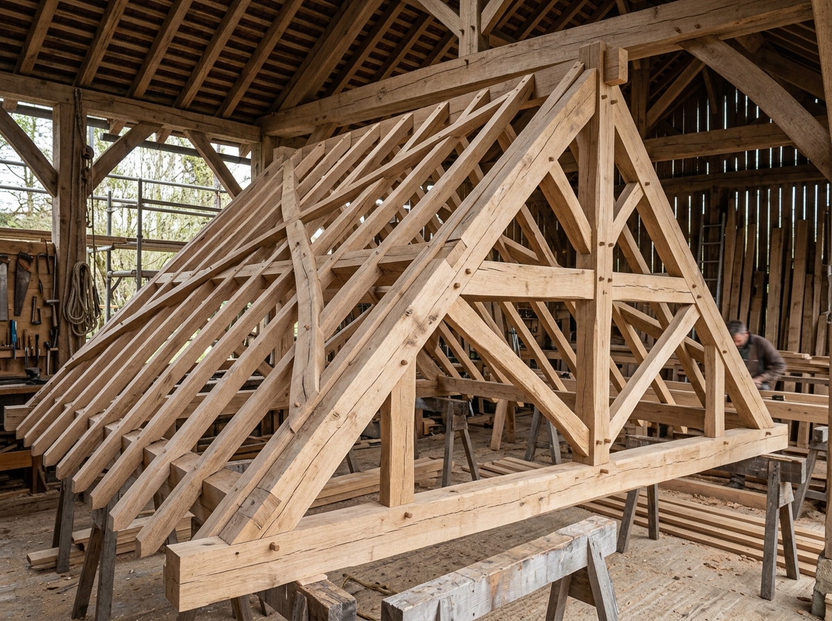 Timber Roof Truss & Rafter Framing System